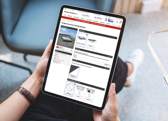 Flachdachfenster Online-Konfigurator Flachdachfenster Online-Konfigurator