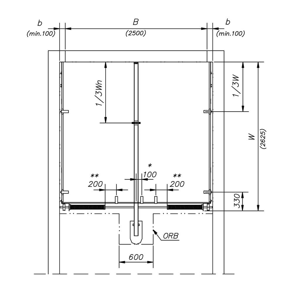 Ansicht oben: Architektonischer Grund