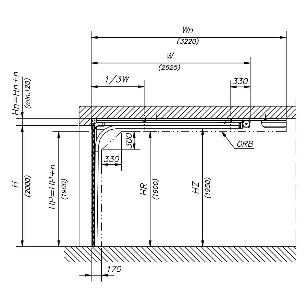 Querschnitt aa: Architektonischer Grund