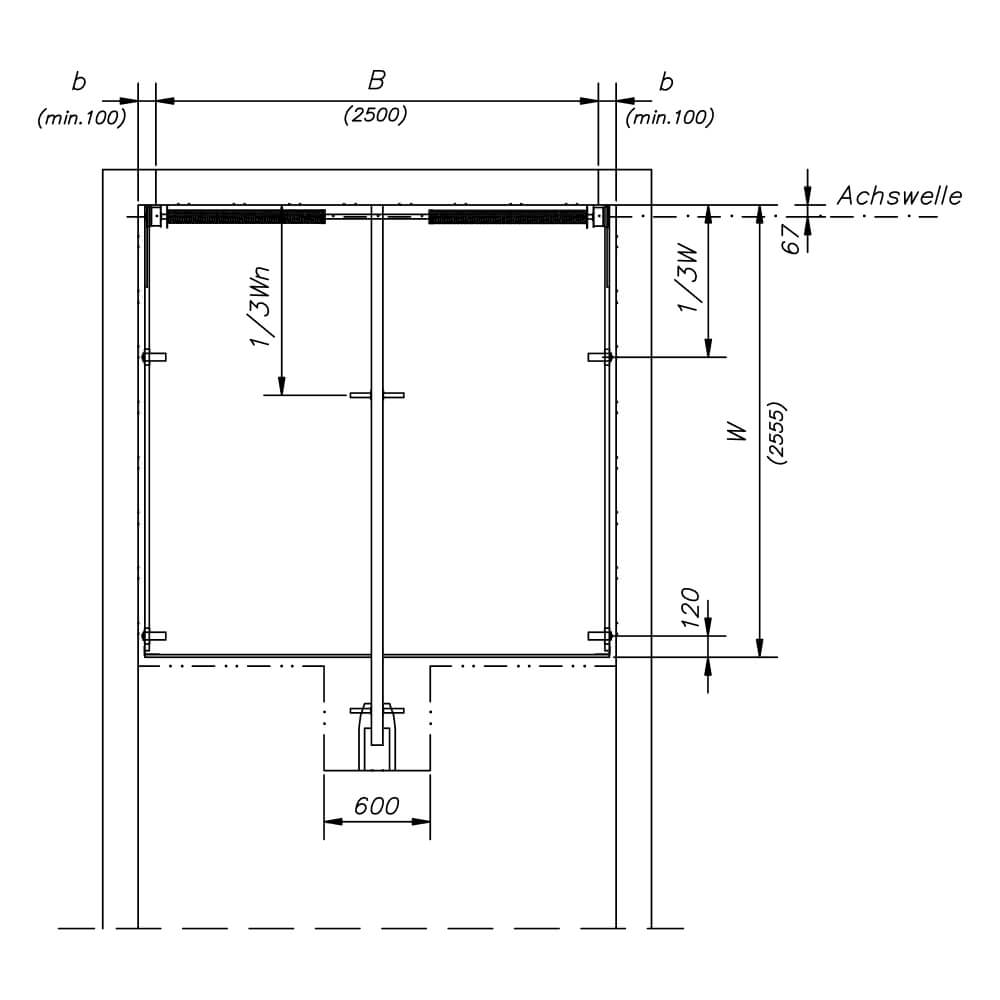 Ansicht oben: Architektonischer Grund