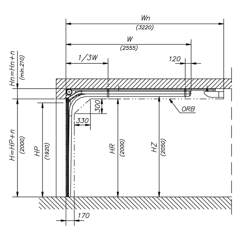 Querschnitt aa: Architektonischer Grund