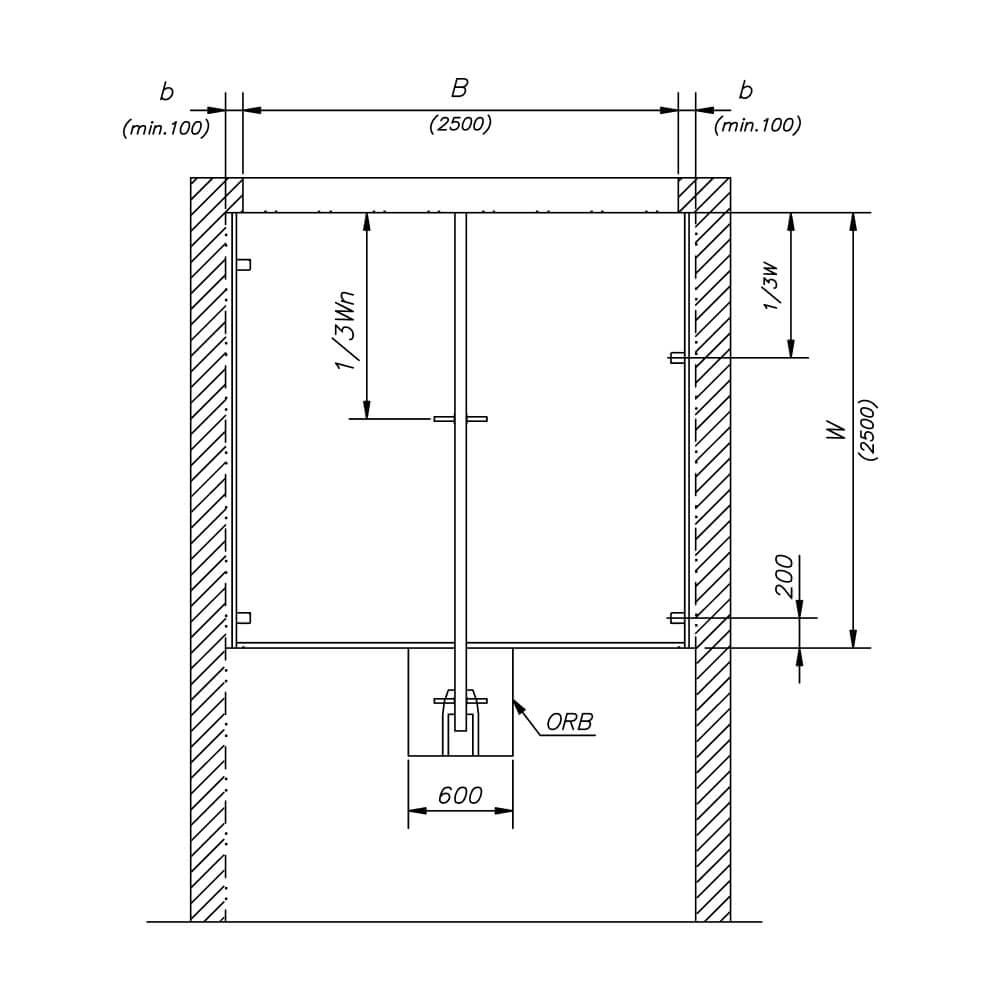 Ansicht oben: Architektonischer Grund