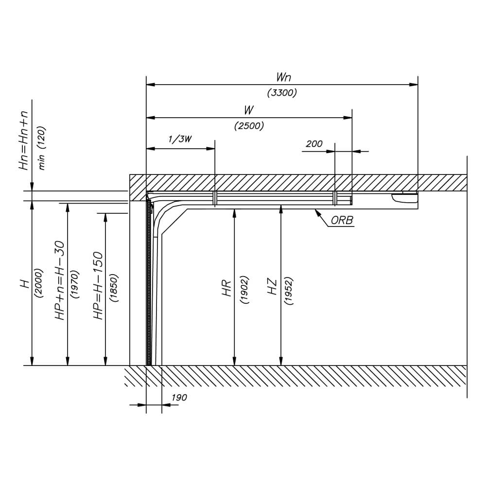 Querschnitt aa: Architektonischer Grund