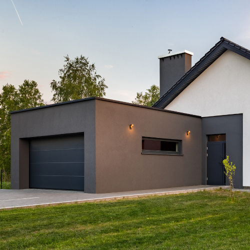 Garage mit Garagentor