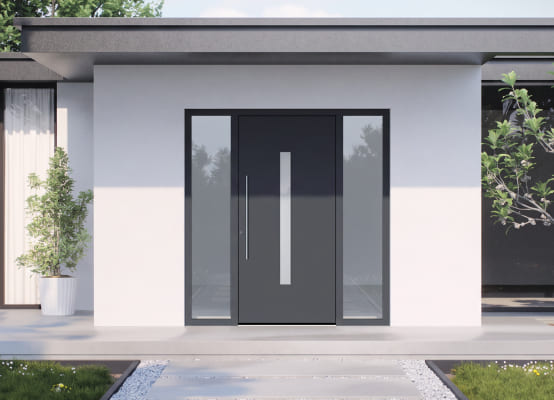Schüco Haustür in Anthrazit Schüco Haustür in Anthrazit