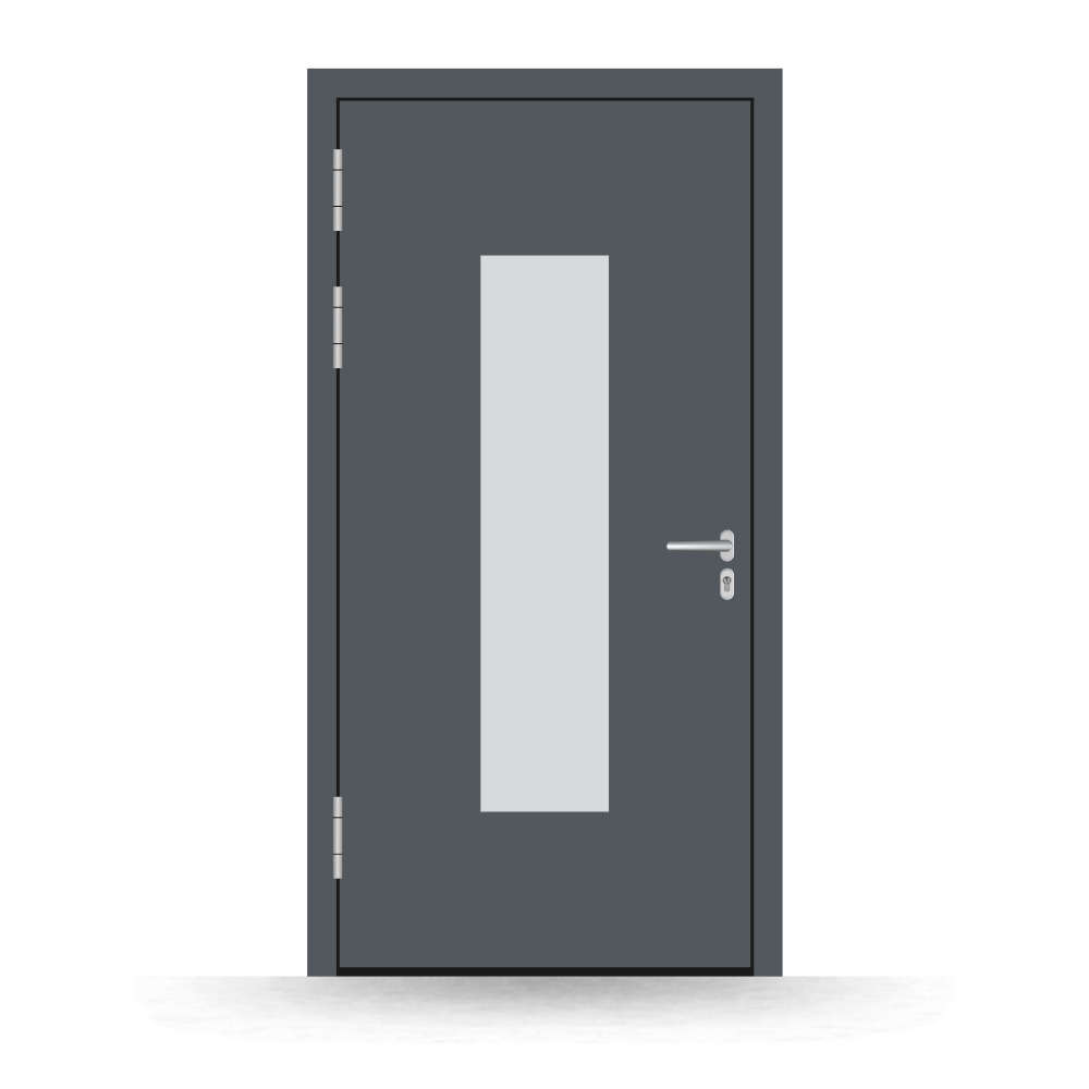 Alu-Haustür Baden innen