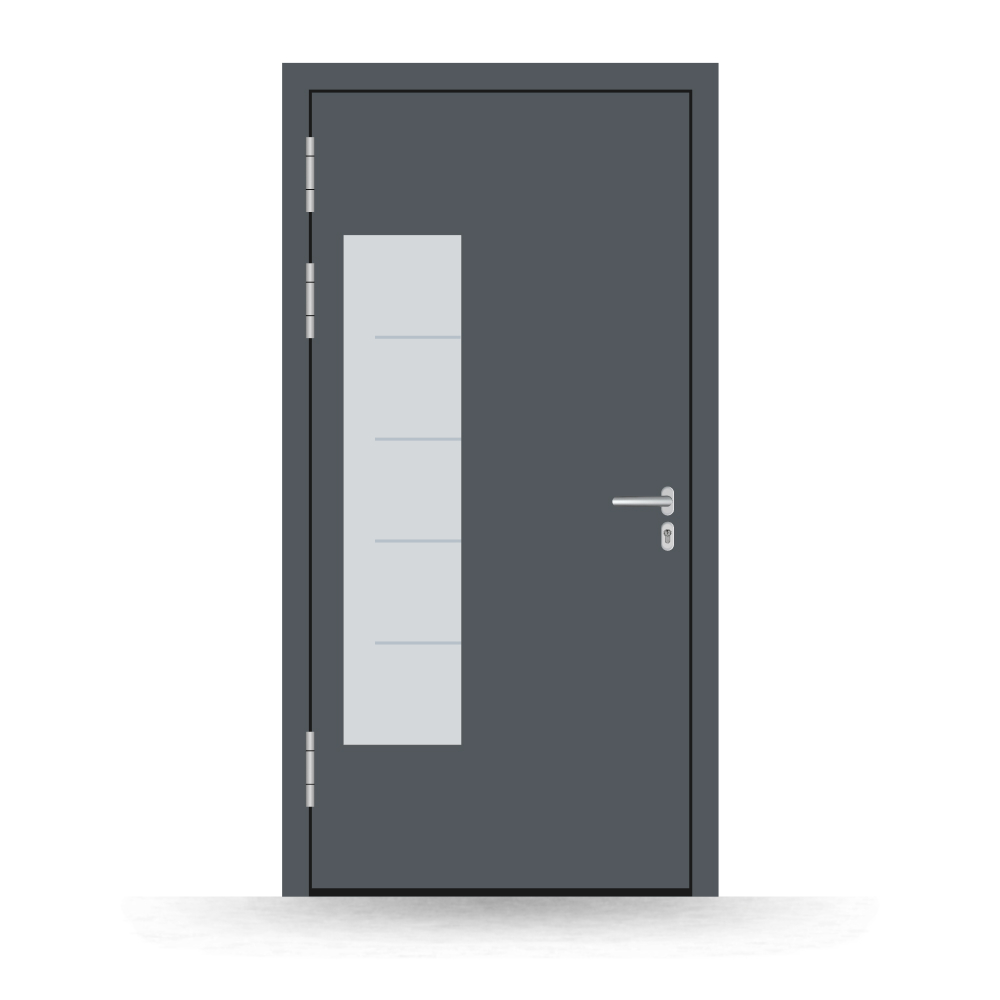 Alu-Haustür Lustenau innen
