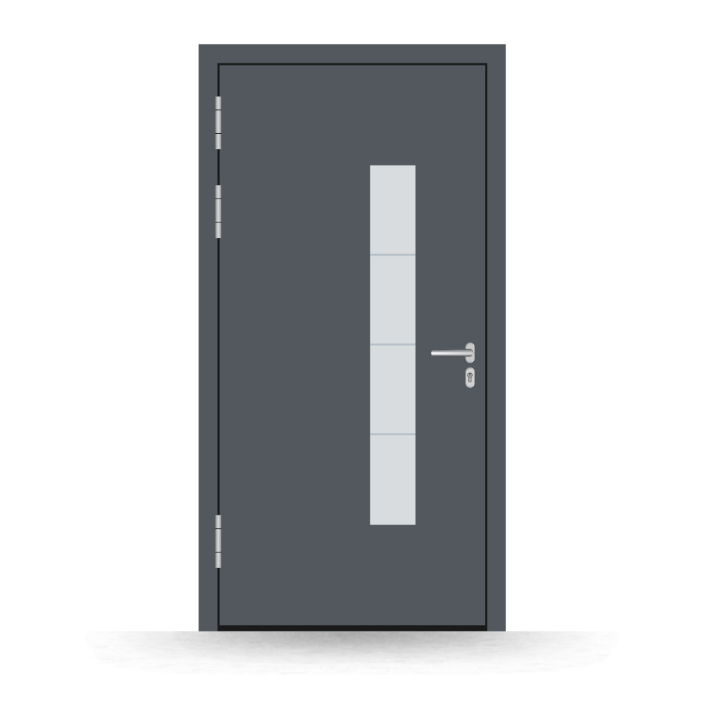 Alu-Haustür Haag innen