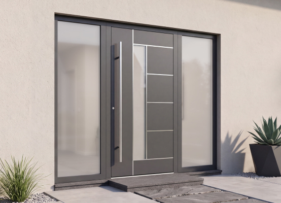 Schüco Haustür aus Aluminium