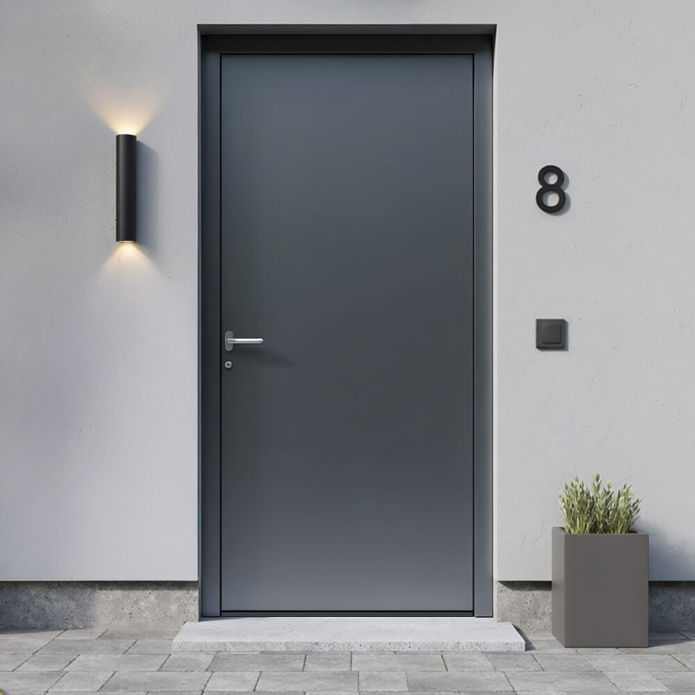 Alu-Haustür Finkenstein Einbausituation