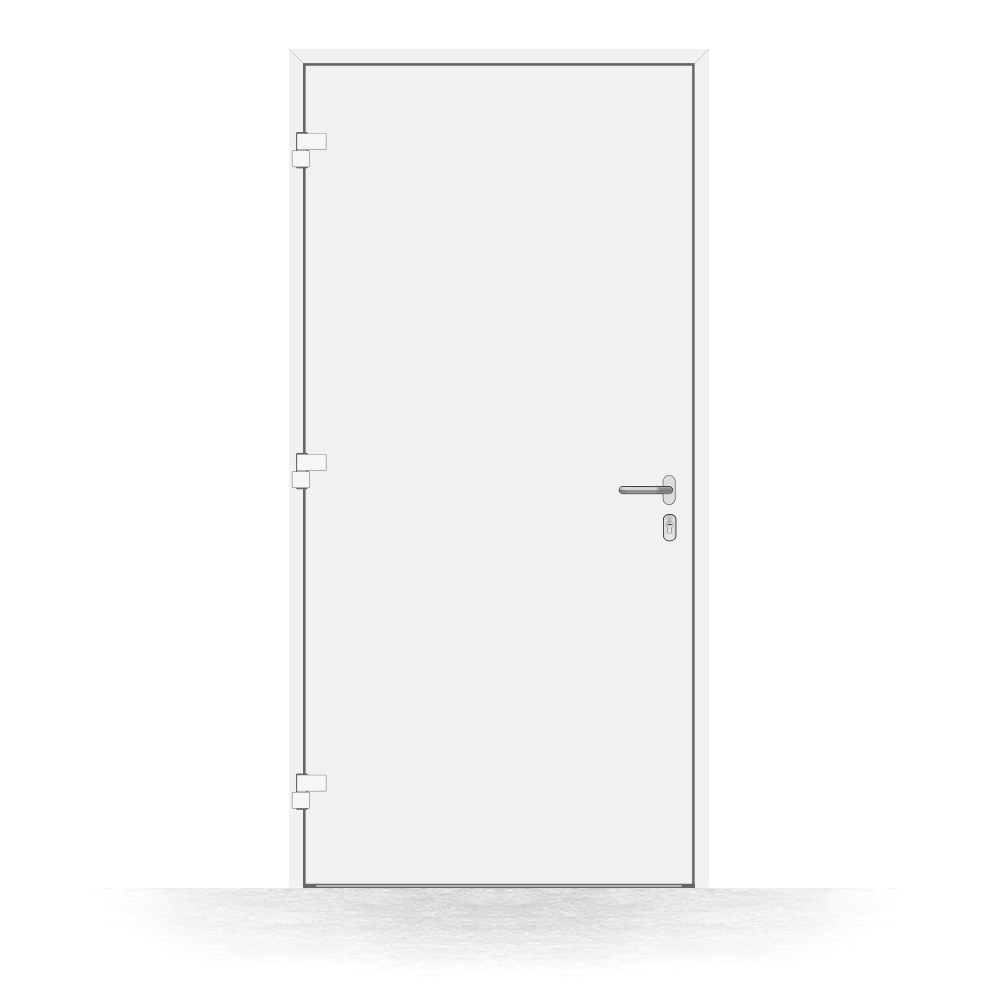 Alu-Haustür Zirl innen