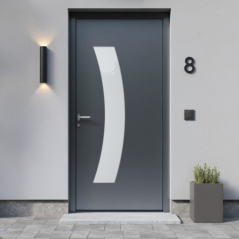 Alu-Haustür Lieboch Einbausituation