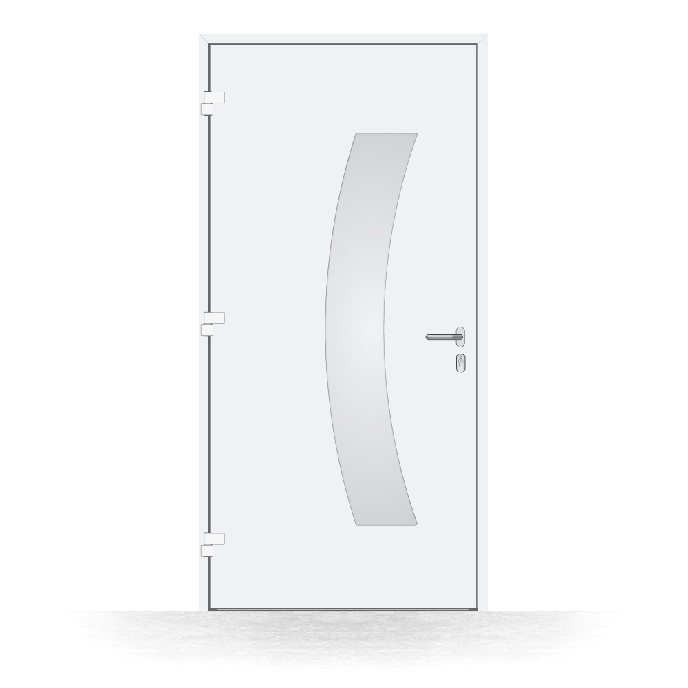 Alu-Haustür Lieboch innen