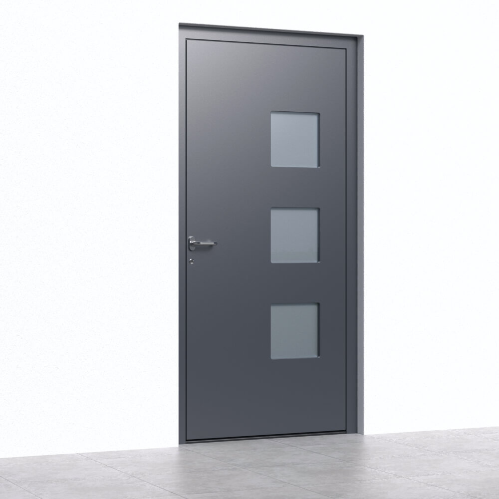 Alu-Haustür Leutasch Einbau