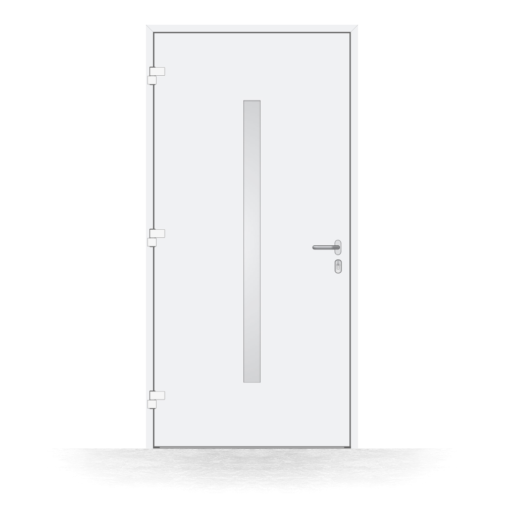 Alu-Haustür Längenfeld innen