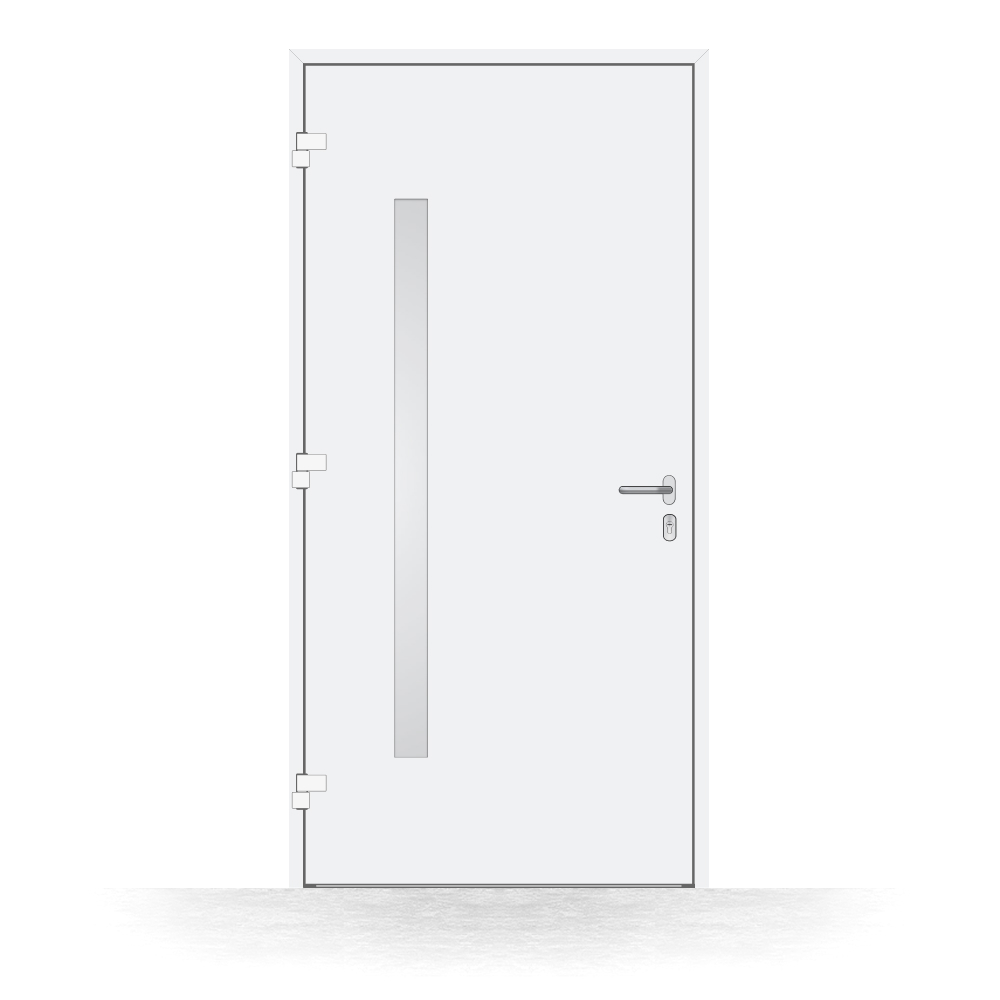 Alu-Haustür Schwarzach innen