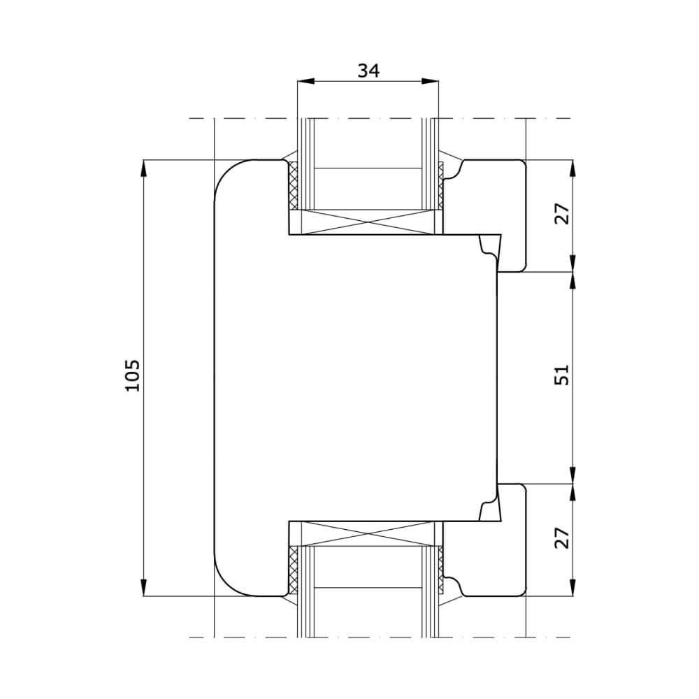 Premium Elegant: Mittelpfosten/Kämpfer mit Festverglasung