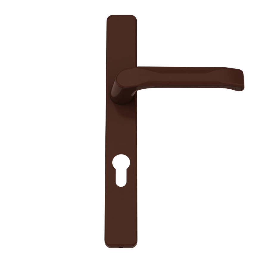 Innendrücker Aluminium - Farbton Braun RAL 8017