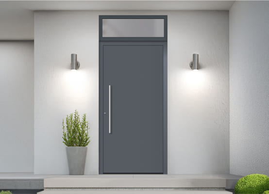 Haustür mit Oberlicht