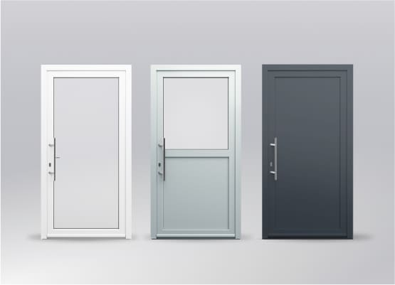 Farben für Haustüren aus Kunststoff
