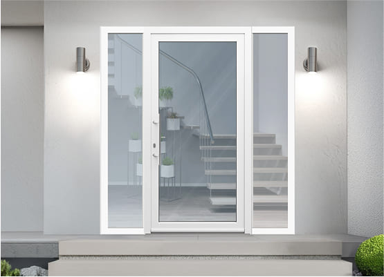 Glashaustür aus Kunststoff