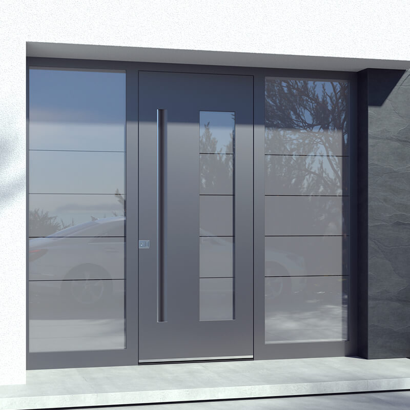 Haustür Glas satiniert