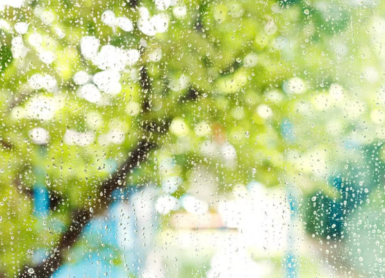 Regen am Fenster