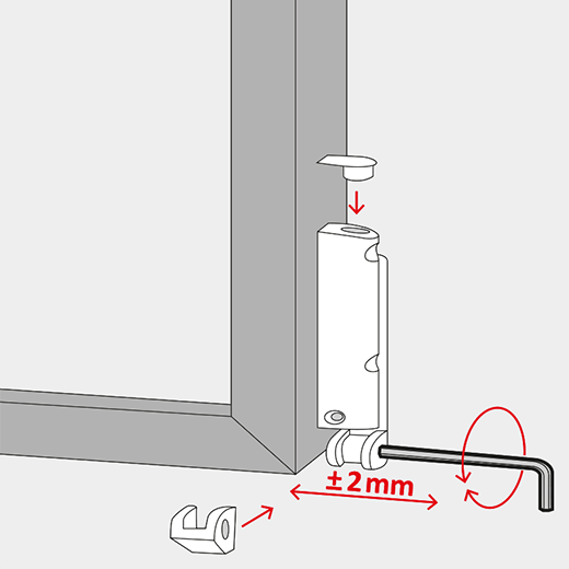 Fenster einstellen