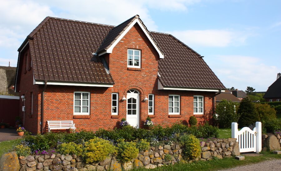 Haus mit richtig geplanten Fenstern