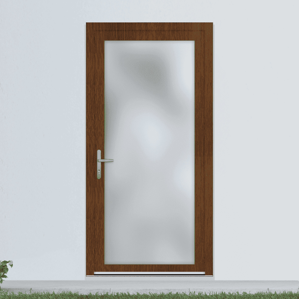 Nebeneingangstür Neuleonding Dekor Nuss