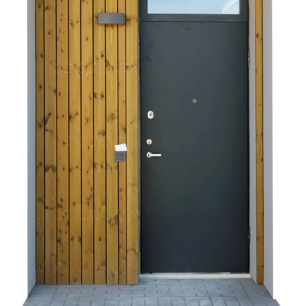 Nebeneingangstür Anthrazit 90x200