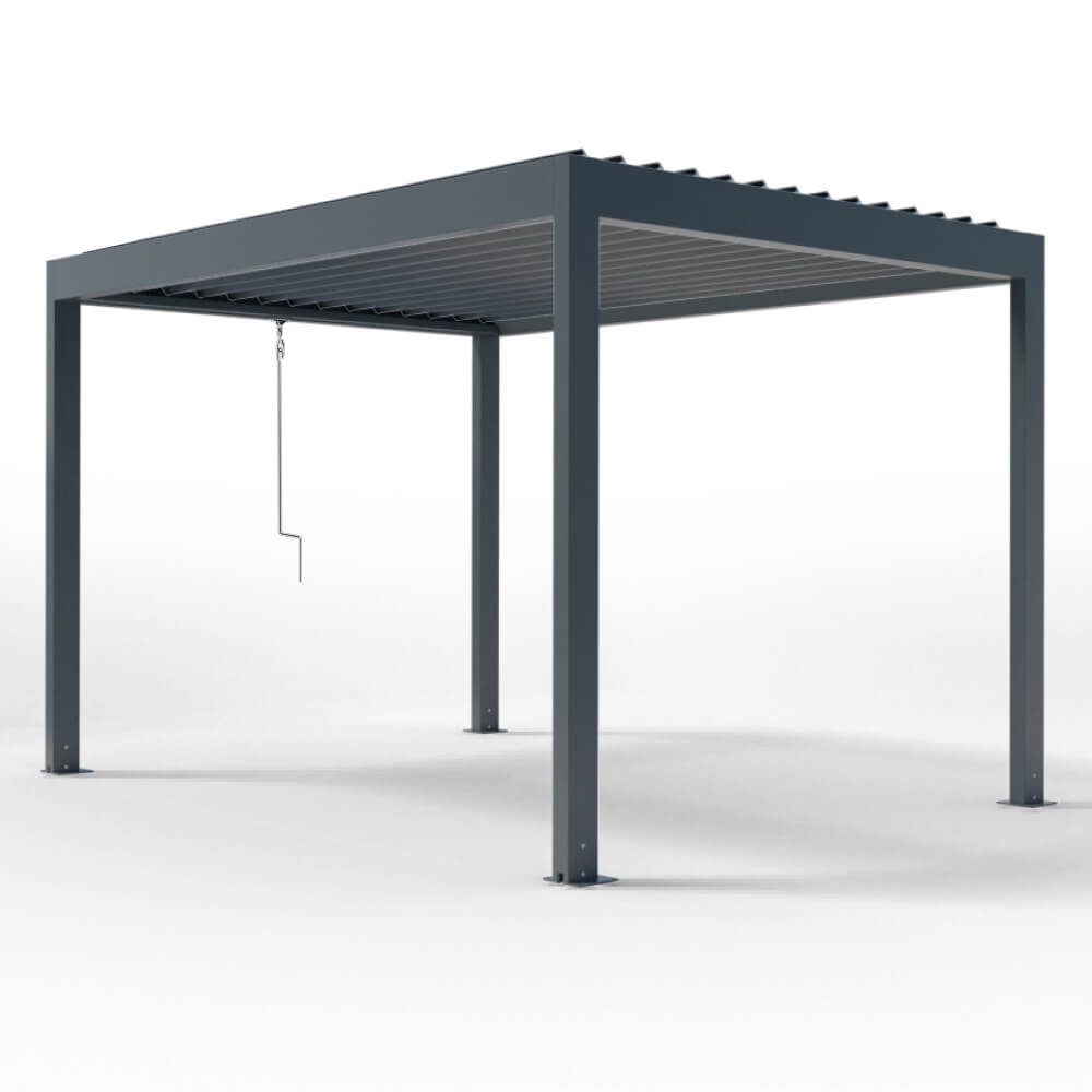 Freistehende Pergola mit abnehmbarer Kurbel