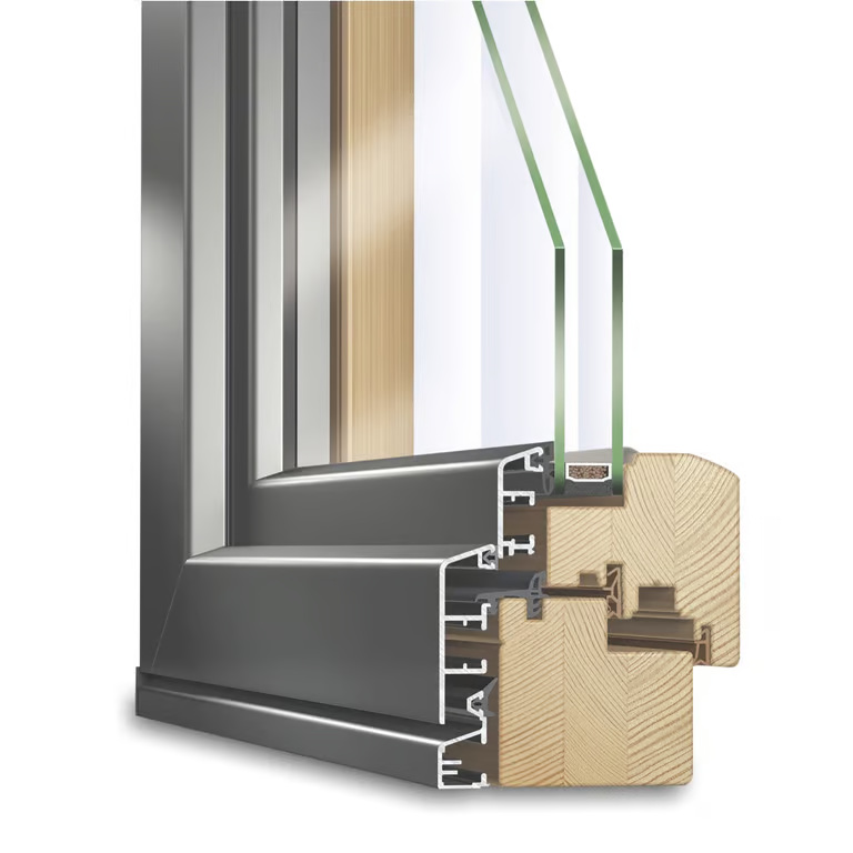 Holz-Alu-Fenster IDEALU Classicline IV 68
