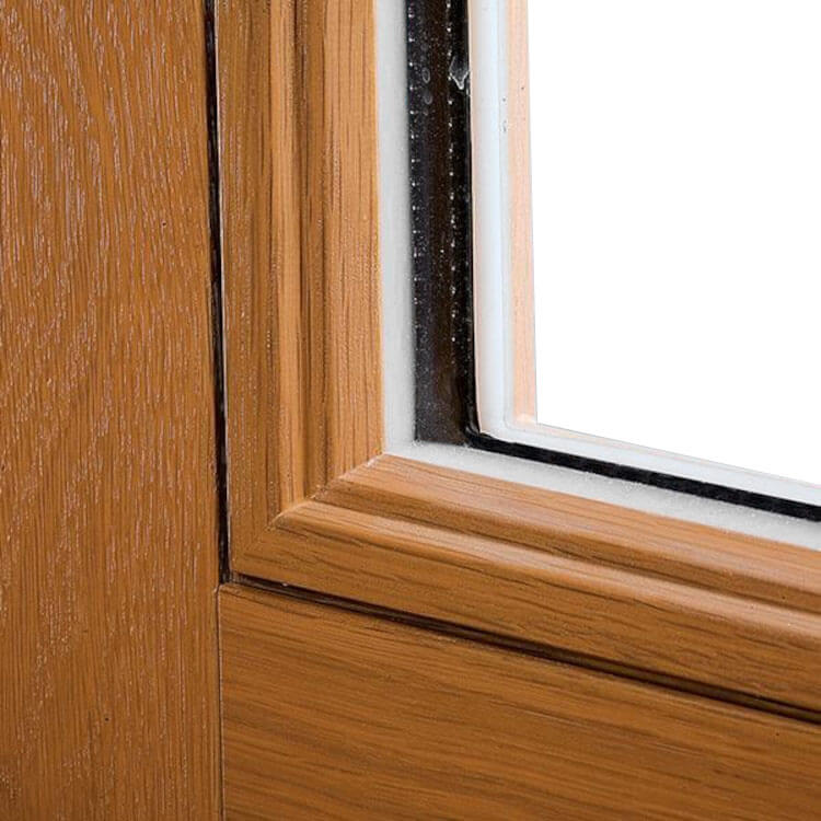 Holzfenster Rustikal Detailansicht innen