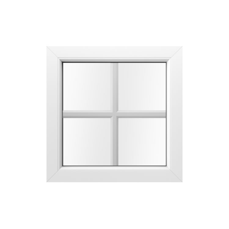 Fenster mit innenliegenden Sprossen