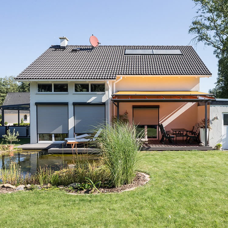 Vorbaurolladen Einbausituation Modell Rund von Rolläden