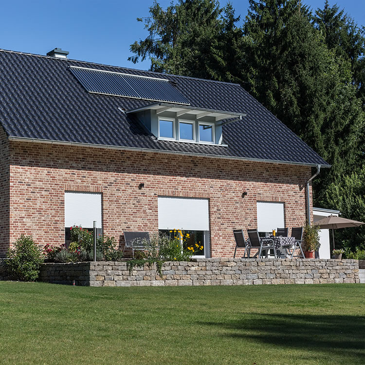 Rolladenanlage in Weiß