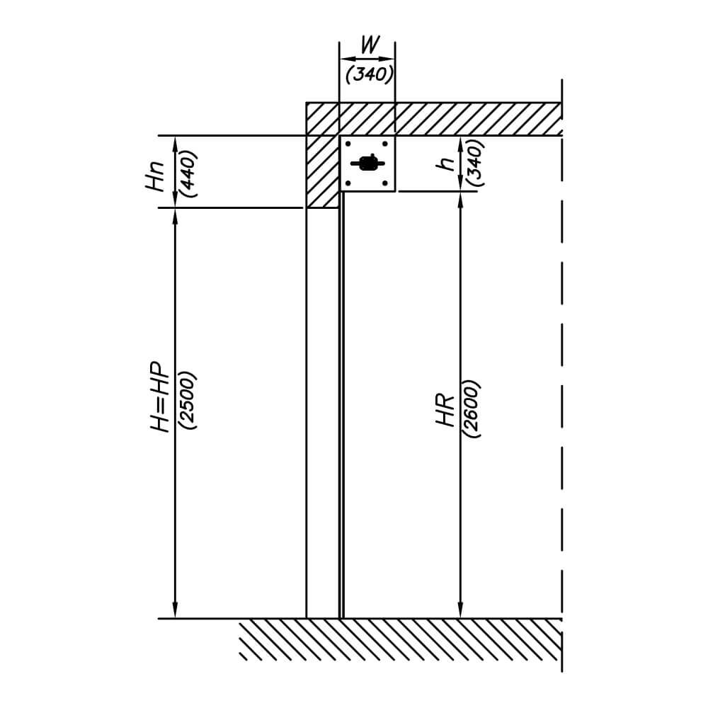 Querschnitt aa: Architektonischer Grund