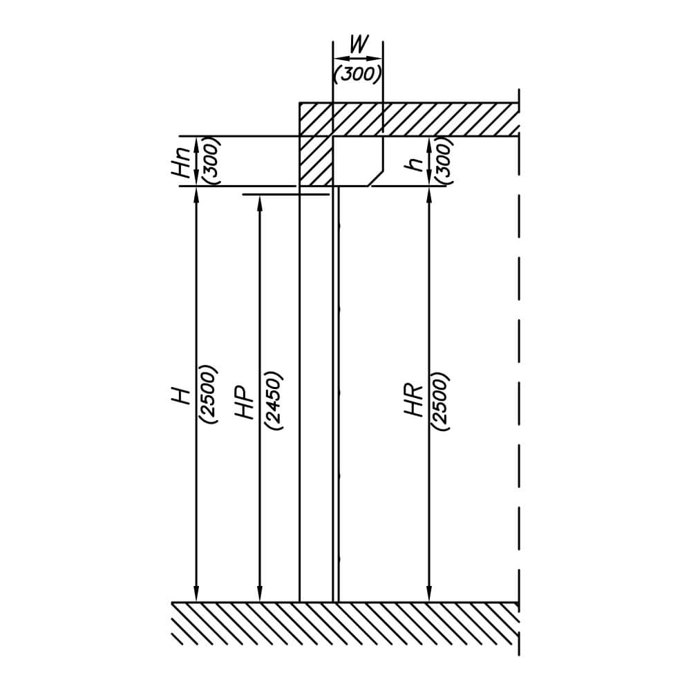 Querschnitt aa: Architektonischer Grund