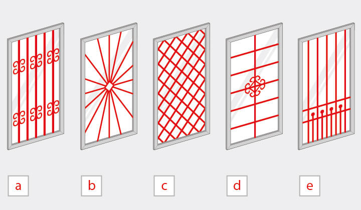 Fenstergitterarten