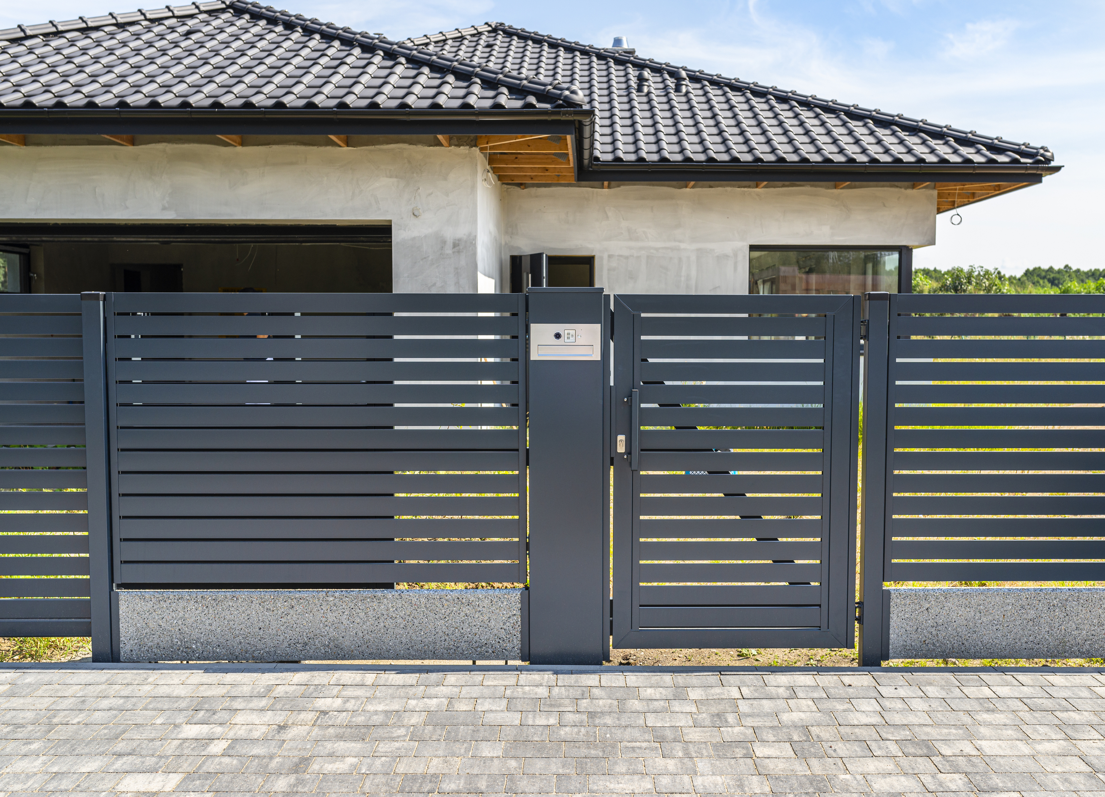 Einzelgartentor schwarz Einzelgartentor schwarz