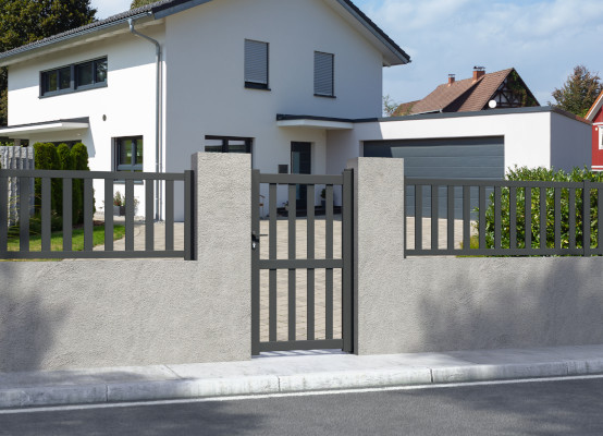Einzeltor Anthrazit