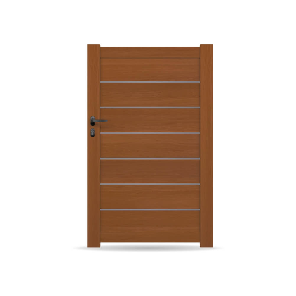 Einzeltor in Golden Oak