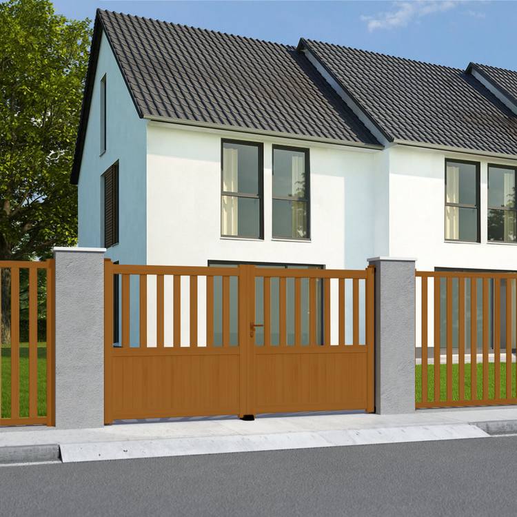 Doppeltor in Golden-Oak