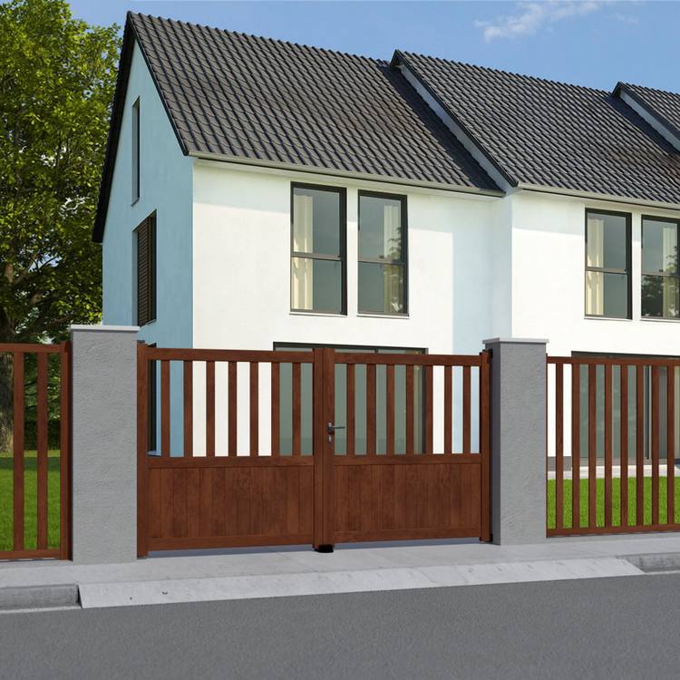 Doppeltor in Rostoptik