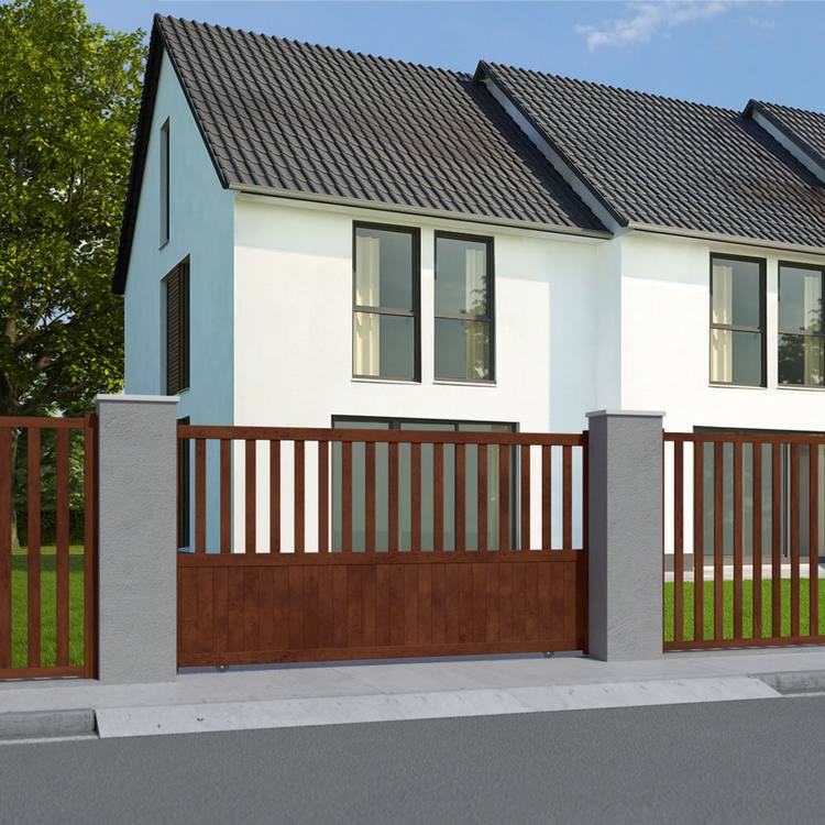 Schiebetor in Rostoptik