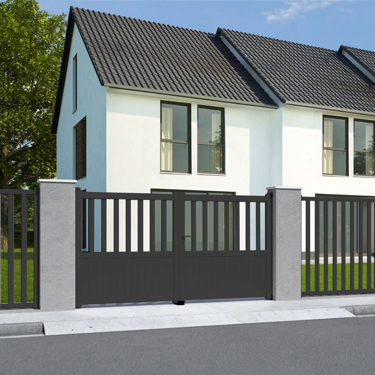 Doppeltor Tiefschwarz