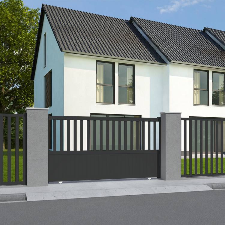 Schiebetor Tiefschwarz