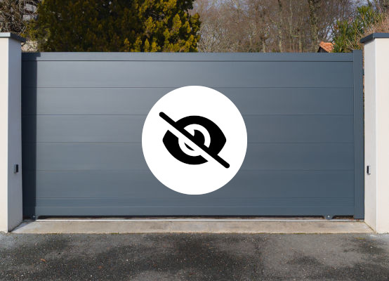 Gartentor als Sichtschutz