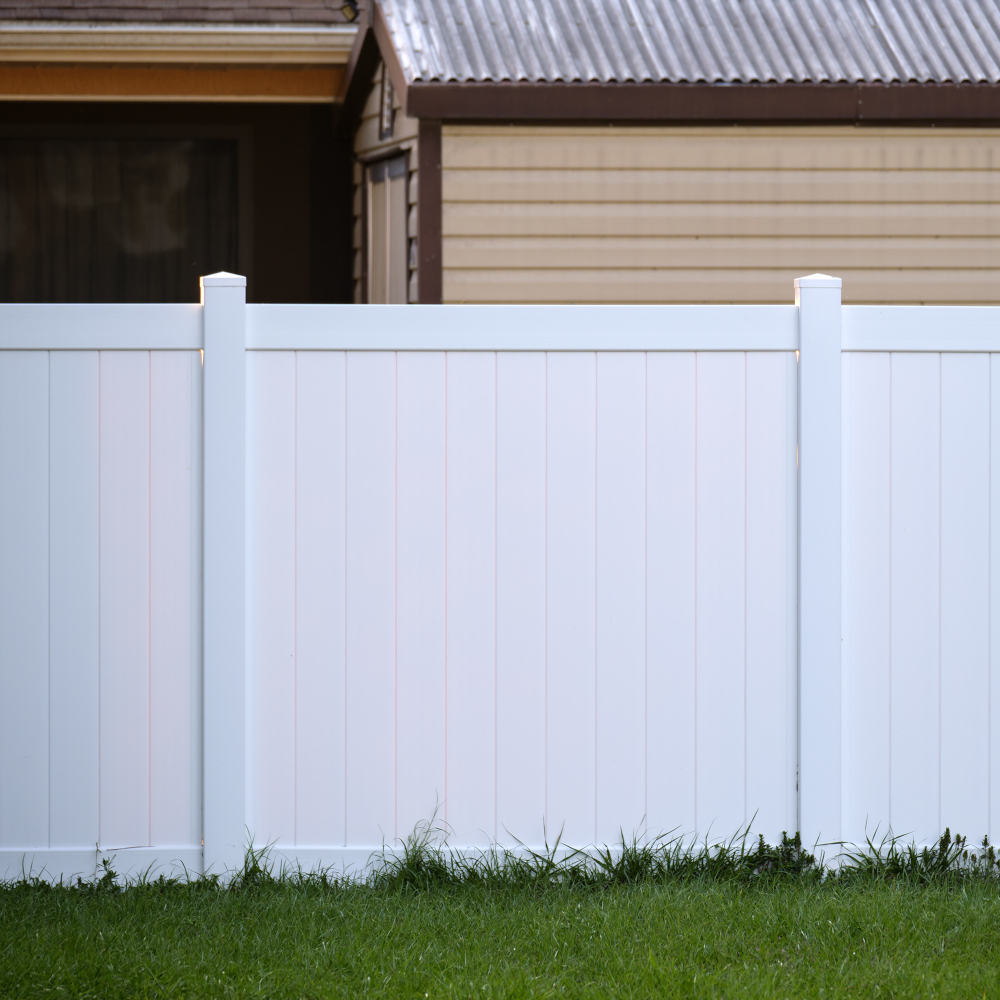 Zaun Weiß Einbausituation Zaun Weiß Einbausituation